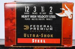 125 Rds of Federal Premium 12 Ga Steel Shotshells