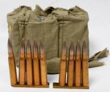 70 Rounds Of 8mm Ammunition W/ Bandolier