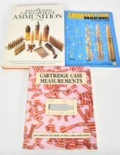 3 Book lot; Ammunition, Ammunition making &