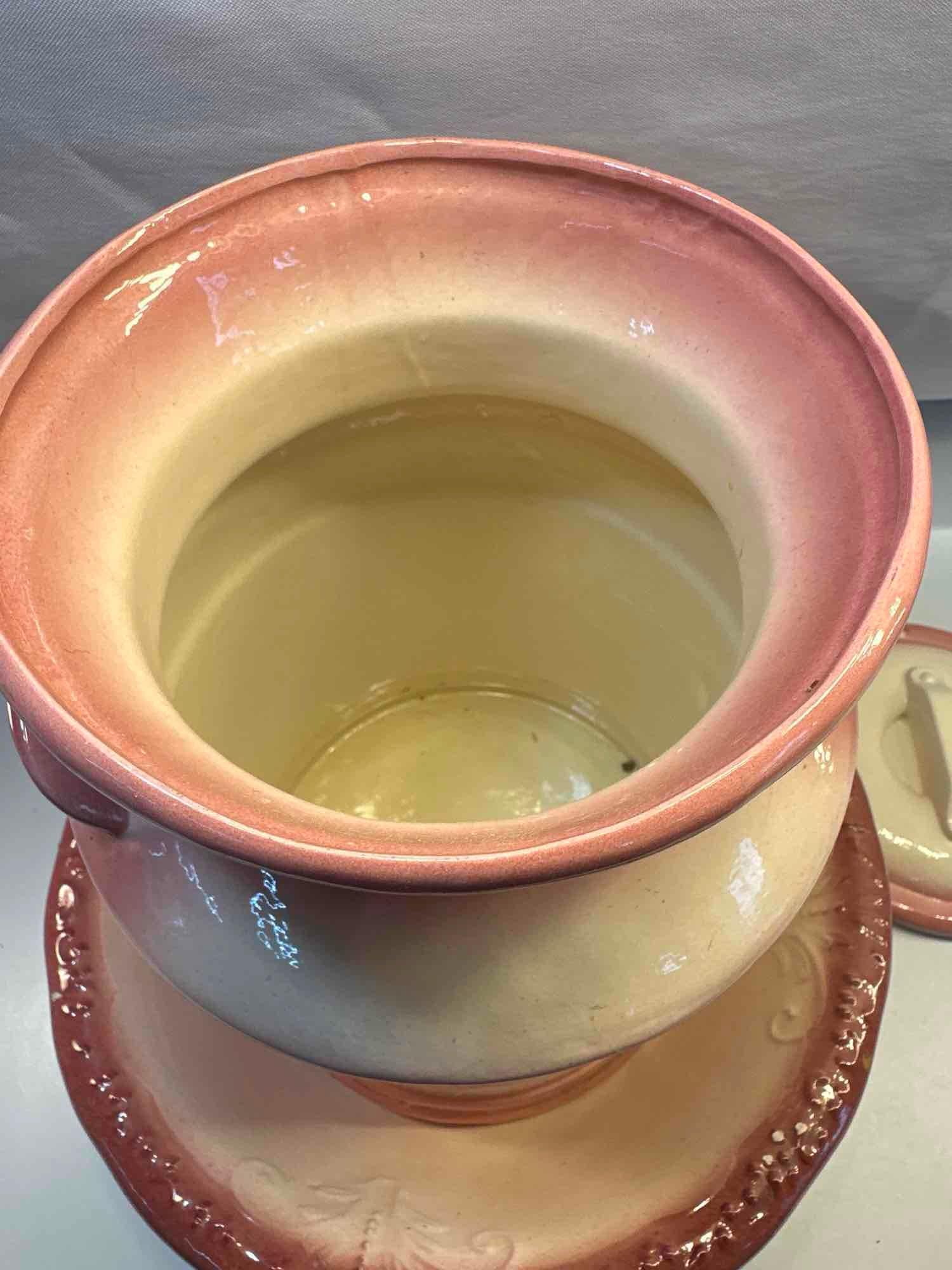 Vintage Decor Ceramic Bowl And Milk Jar With Lid