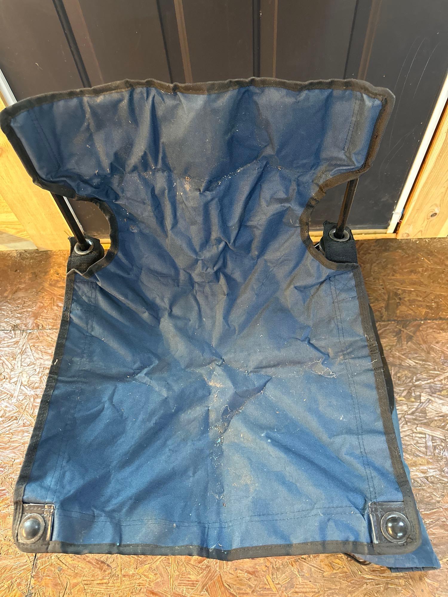 Blue Folding Bag Chair