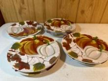 Set of 12 Harvest Dinner Plates