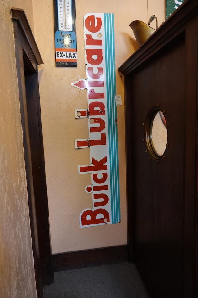 PORCELAIN BUICK LUBICARE SIGN