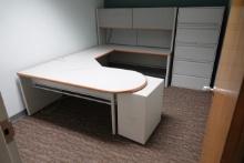 OFFICE COMBO W/DESK, FILE CABINET & DRY ERASE BOARD X1