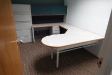 OFFICE COMBO W/DESK, FILE CABINET & DRY ERASE BOARD X1