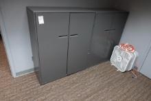 METAL STORAGE CABINETS (X2)