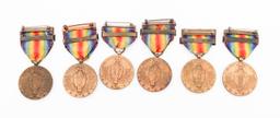 WWI US NAVY VICTORY MEDALS WITH CLASPS