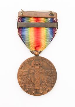 WWI US NAVY VICTORY MEDALS WITH CLASPS