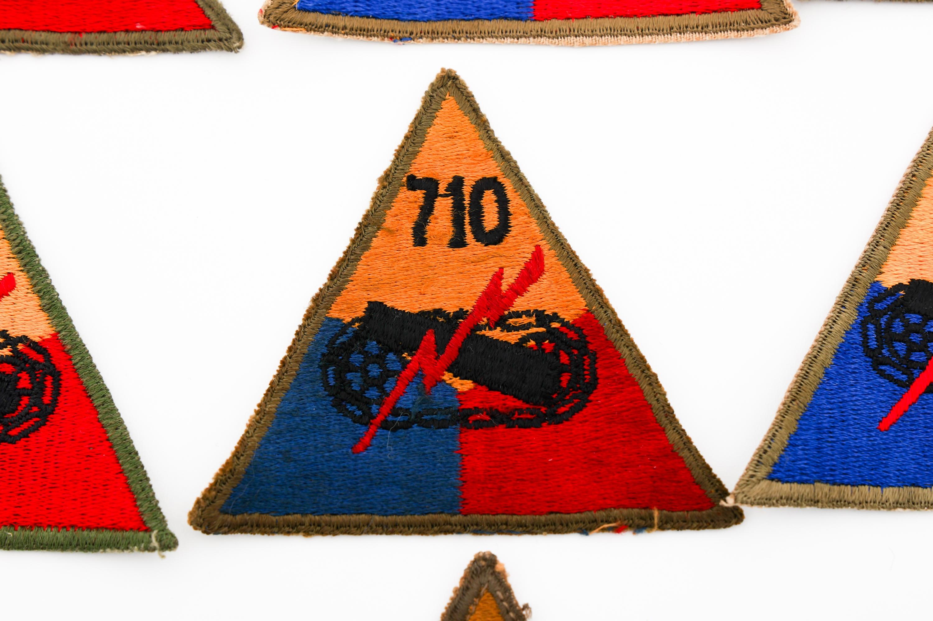 WWII US ARMY TANK BATTALION PATCHES & TAB