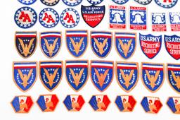 WWII - POST WAR US RECRUITING & BATTALION PATCHES