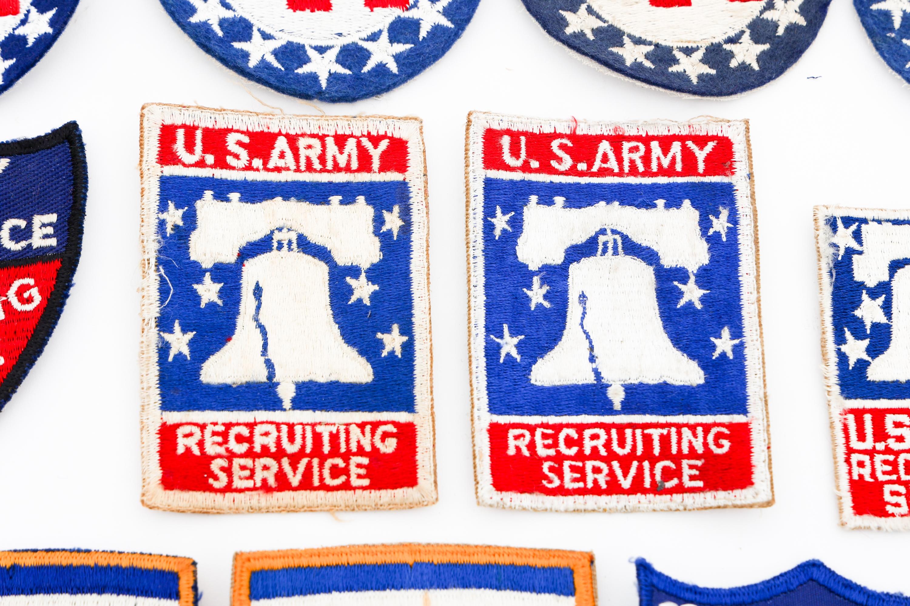 WWII - POST WAR US RECRUITING & BATTALION PATCHES