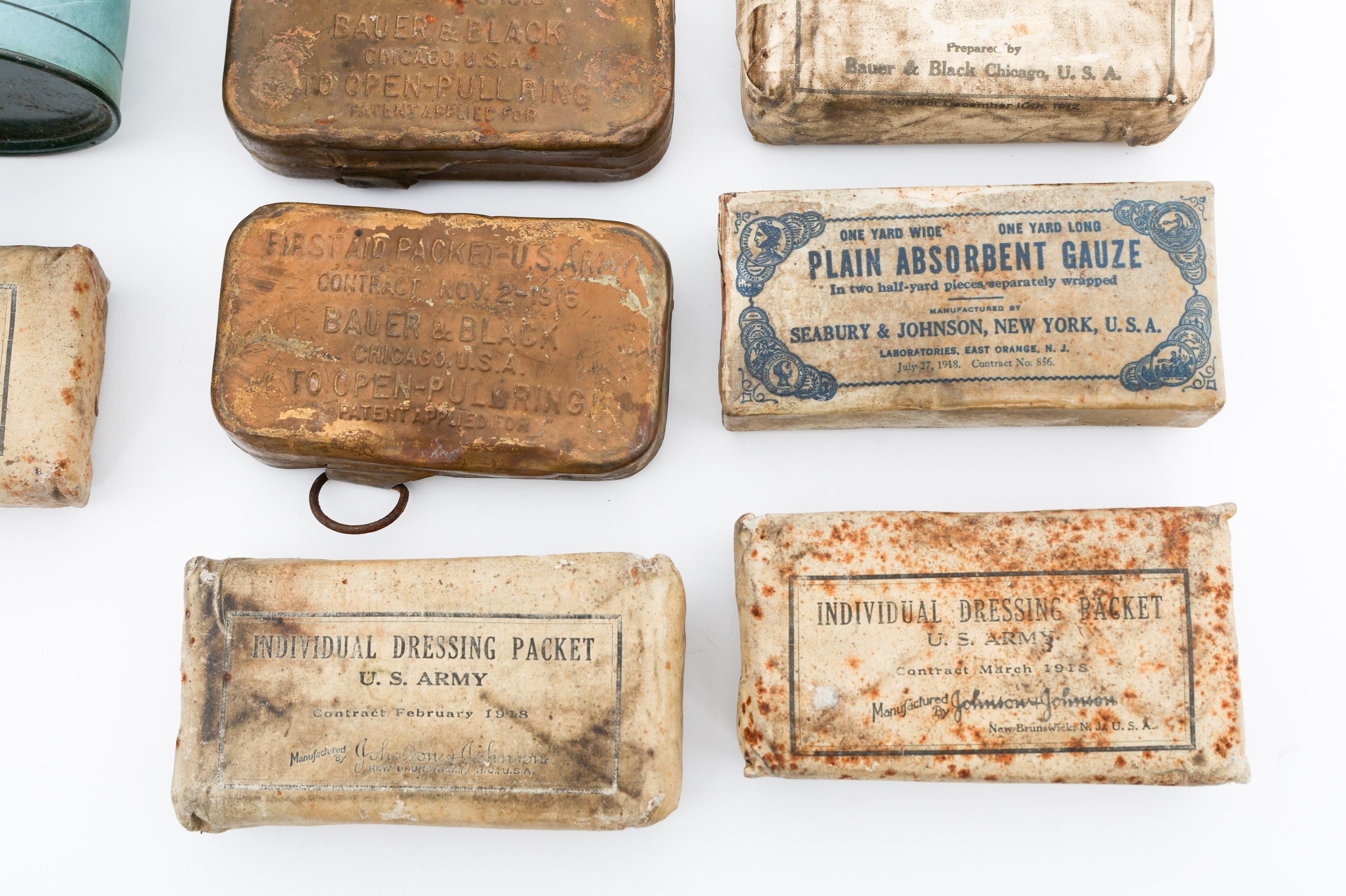 WWI US ARMY FIRST AID PACKETS