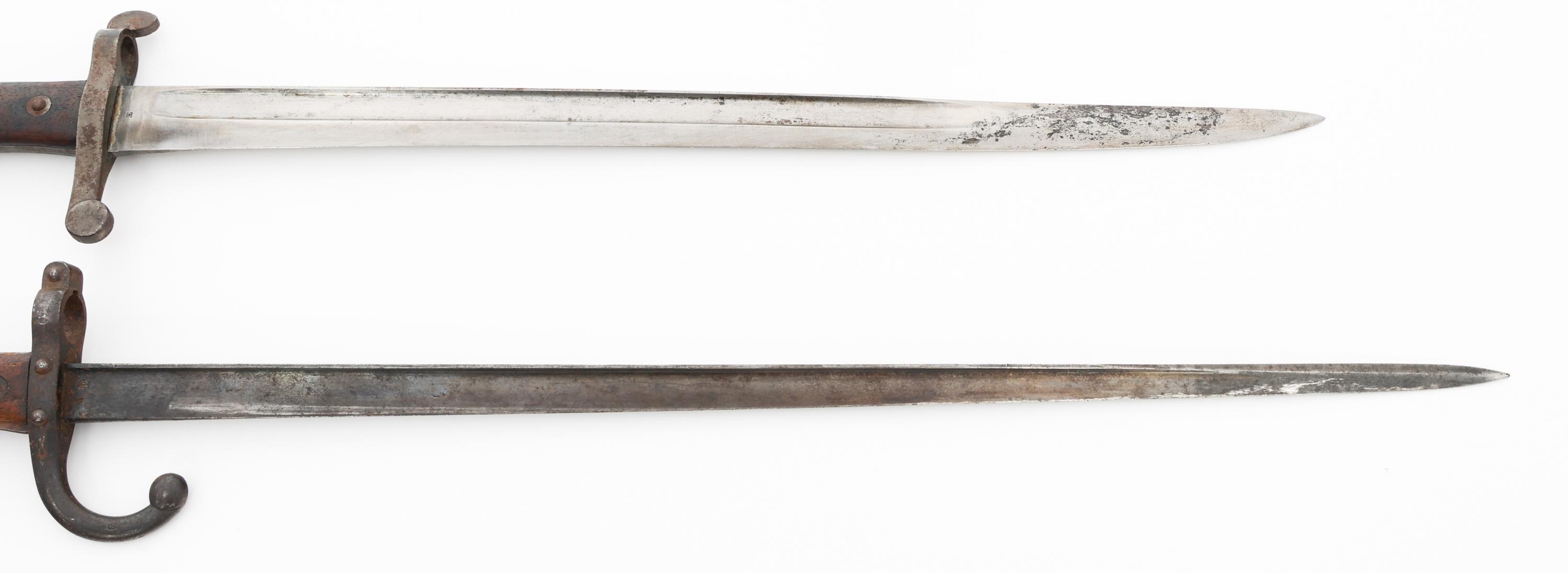 19th C. FRENCH & PORTUGUESE BAYONETS & SCABBARDS