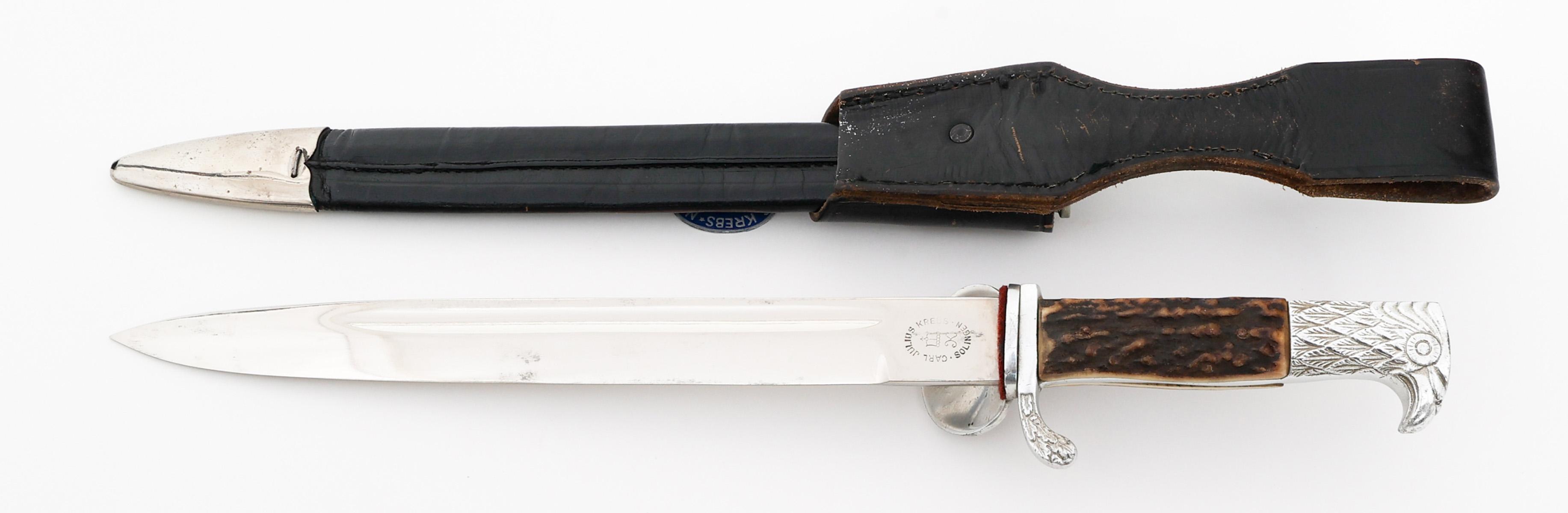 WEIMAR REPUBLIC POLICE CLAMSHELL BAYONET by KREBS