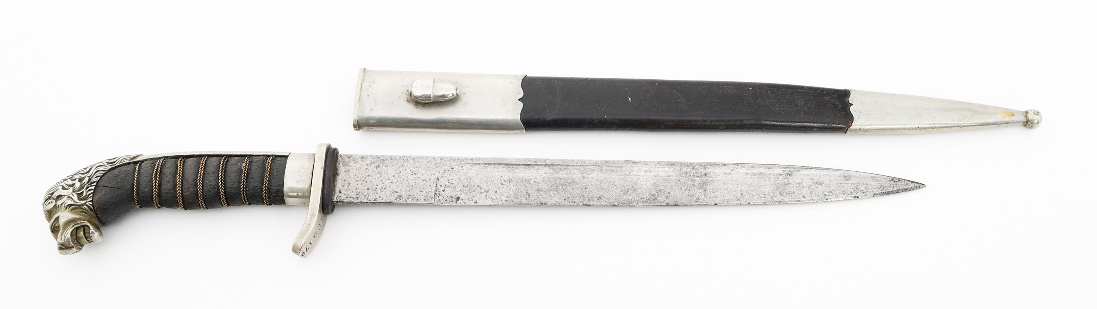 WWI IMPERIAL GERMAN POLICE CUT-DOWN SHORT SWORD