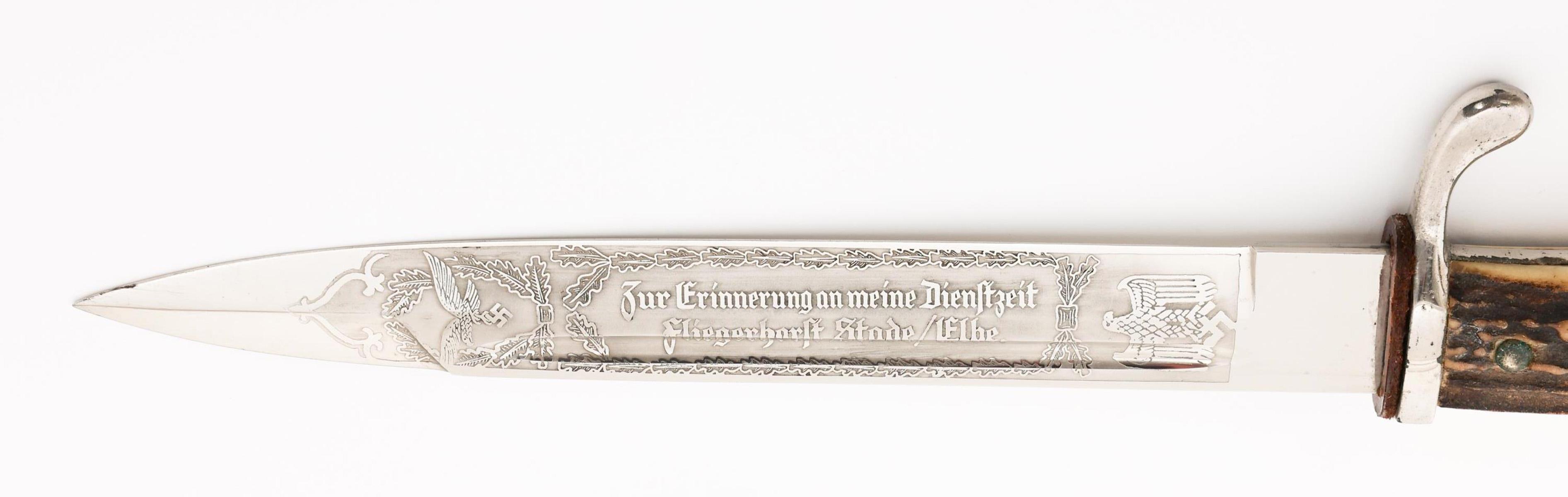 WWII GERMAN LUFTWAFFE ACID ETCHED K98 BAYONET