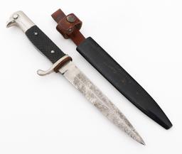 WWII GERMAN BOOT KNIFE WITH SCABBARD