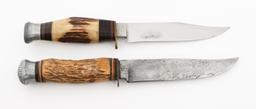 GERMAN FIXED BLADE ETCHED HUNTING KNIVES