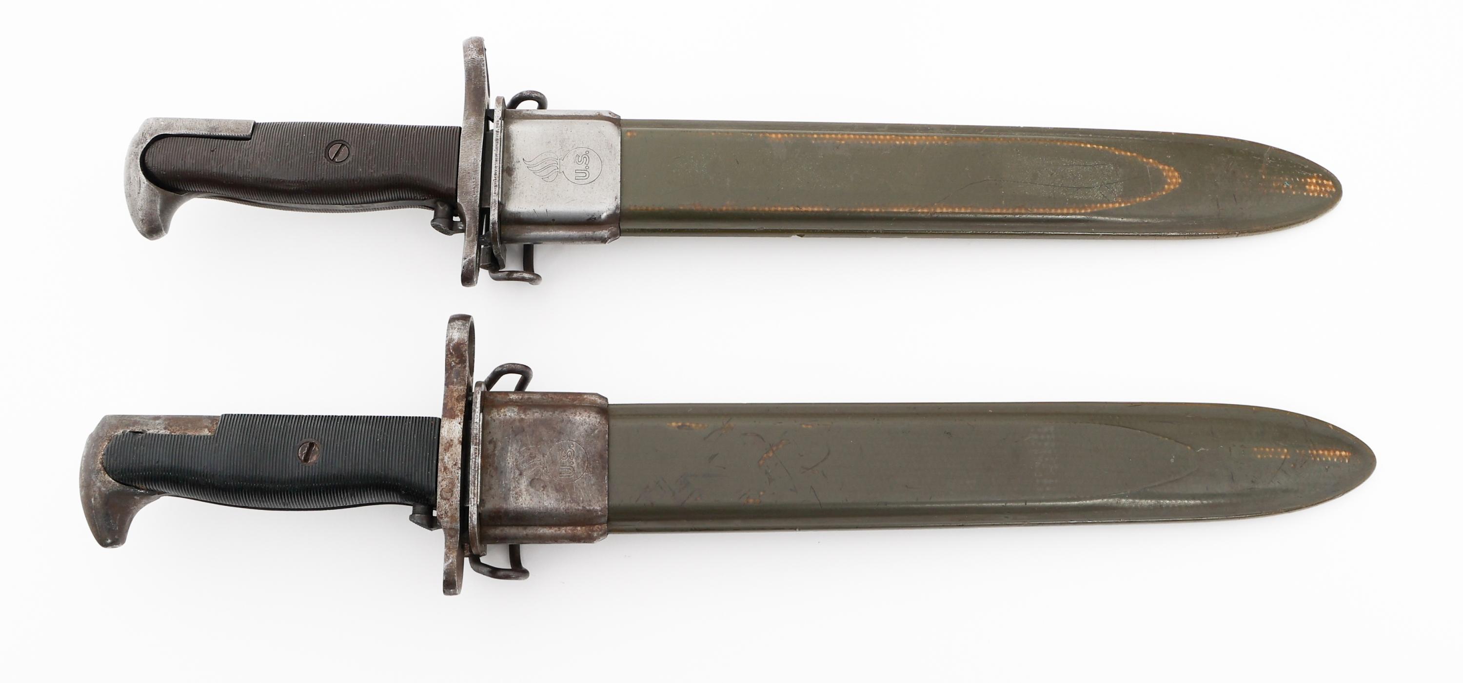 WWII US ARMY M1905E1 & M1 BAYONETS by AFH & UTICA