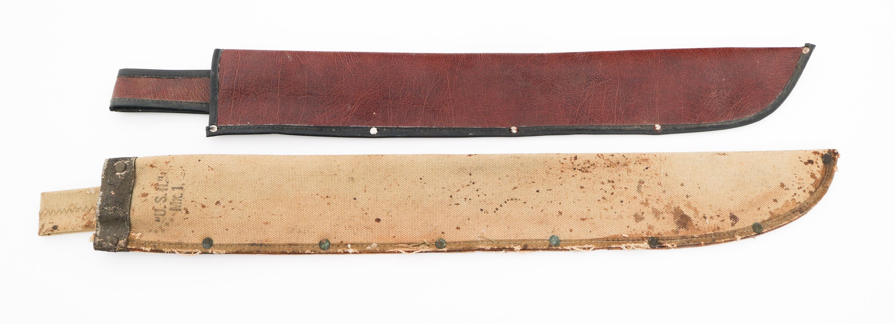 WWII ERA LEGITIMUS USN MKI & INCOLMA MACHETES