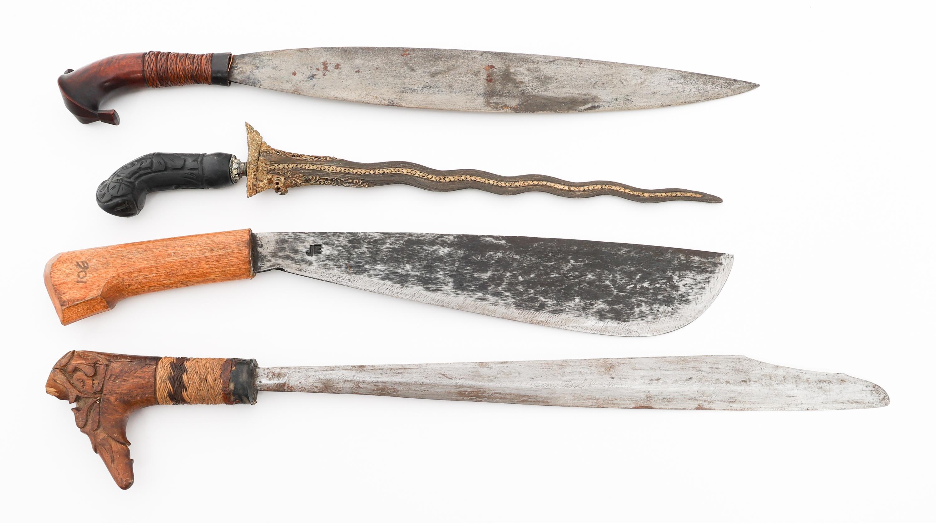 SOUTHEAST ASIAN PARANG, KRIS & BARONG KNIVES