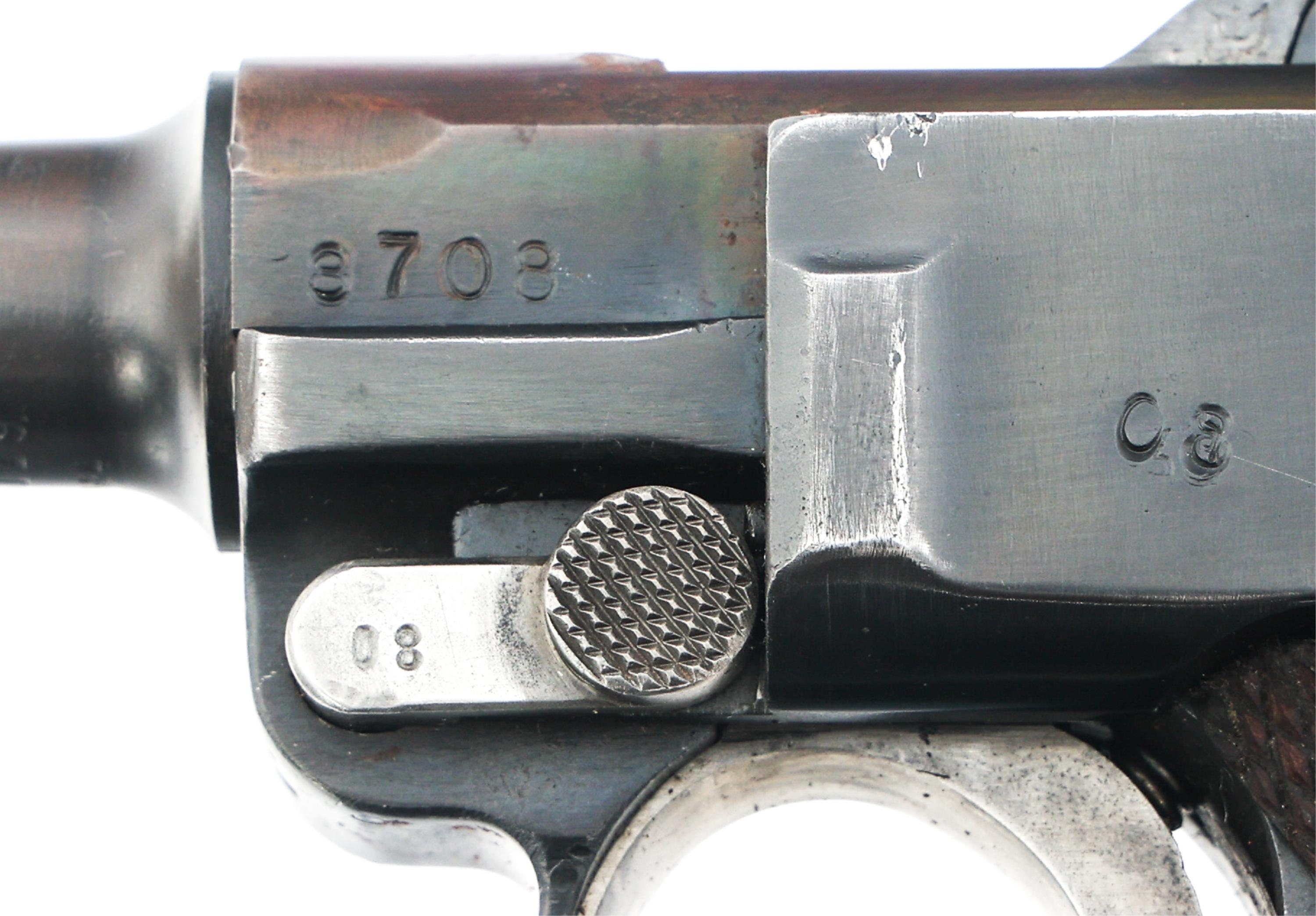 WWII GERMAN DWM MODEL P08 9x19mm LUGER PISTOL