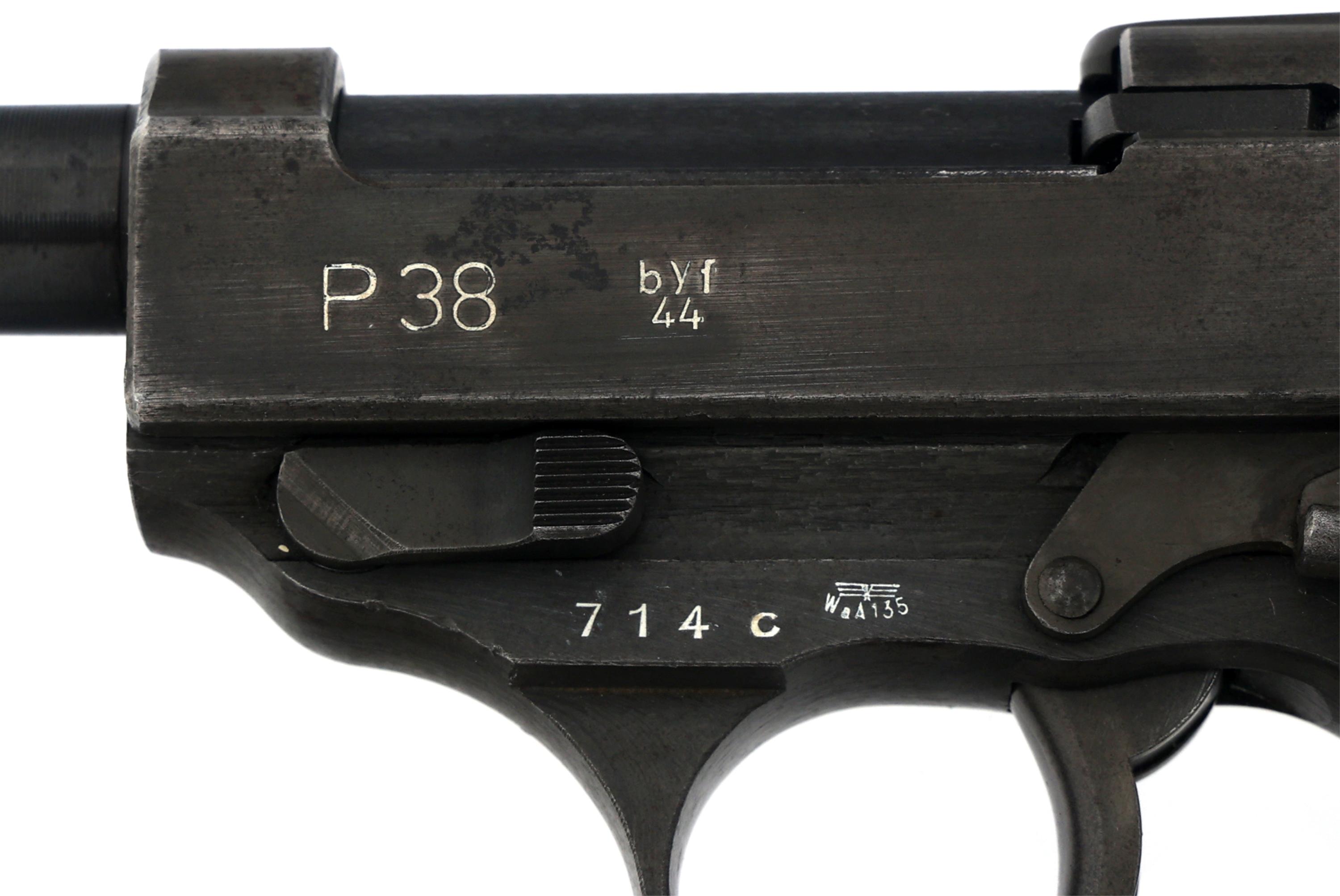 WWII GERMAN byf CODE MAUSER MODEL P38 9mm PISTOL