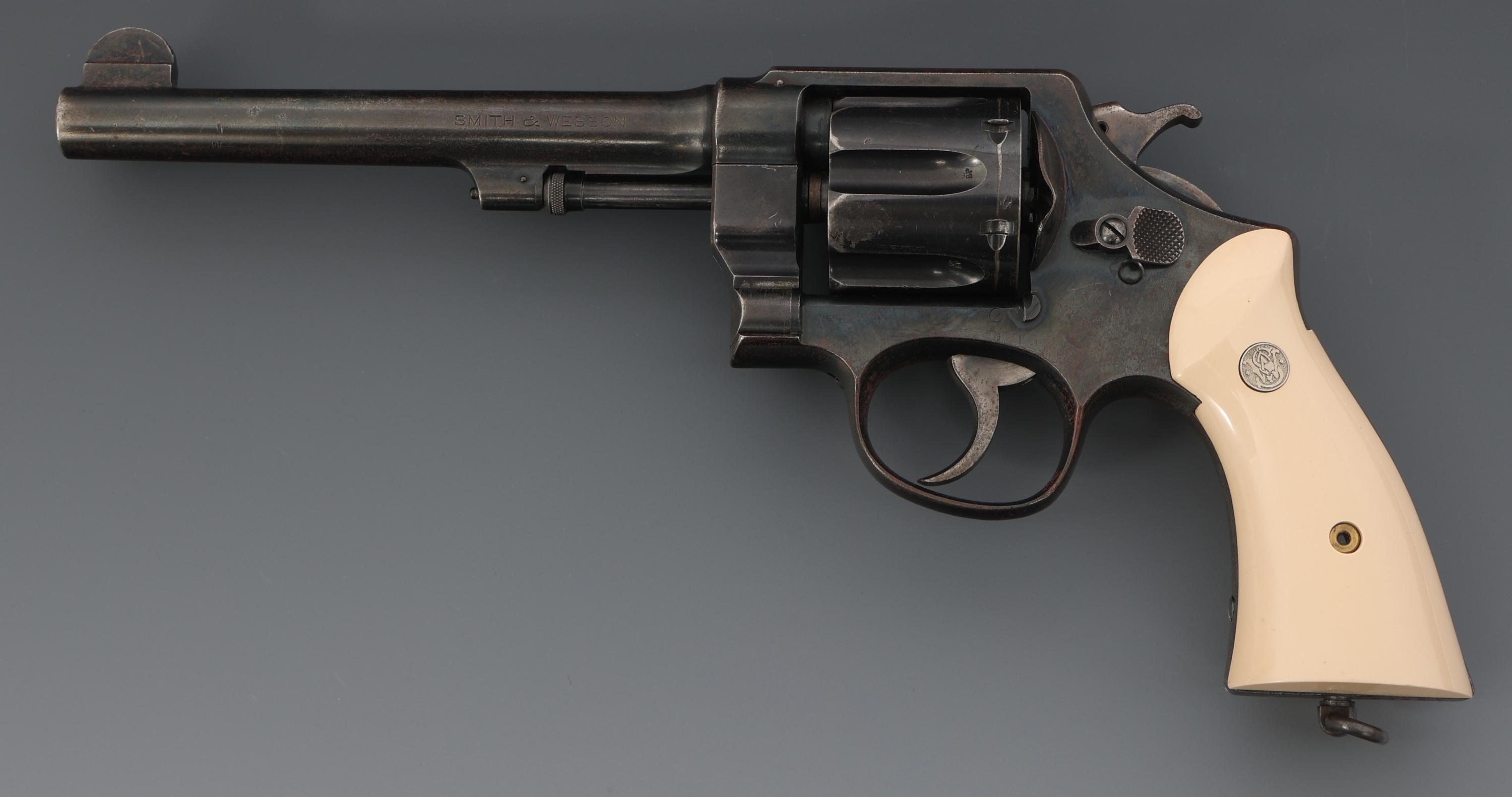 BRITISH S&W HAND EJECTOR 2nd MODEL 45 CAL REVOLVER