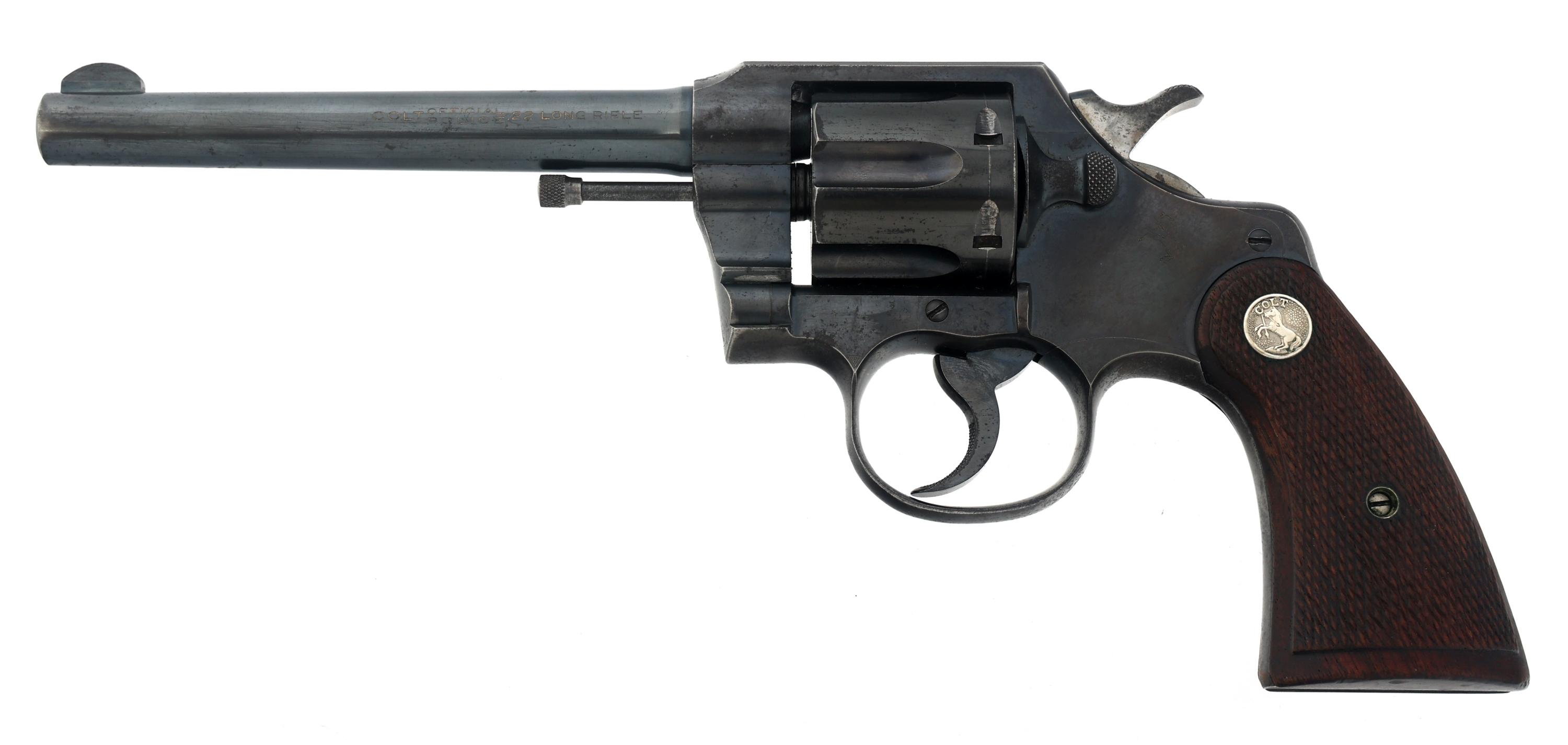 1935 COLT OFFICIAL POLICE MODEL .22 LR REVOLVER