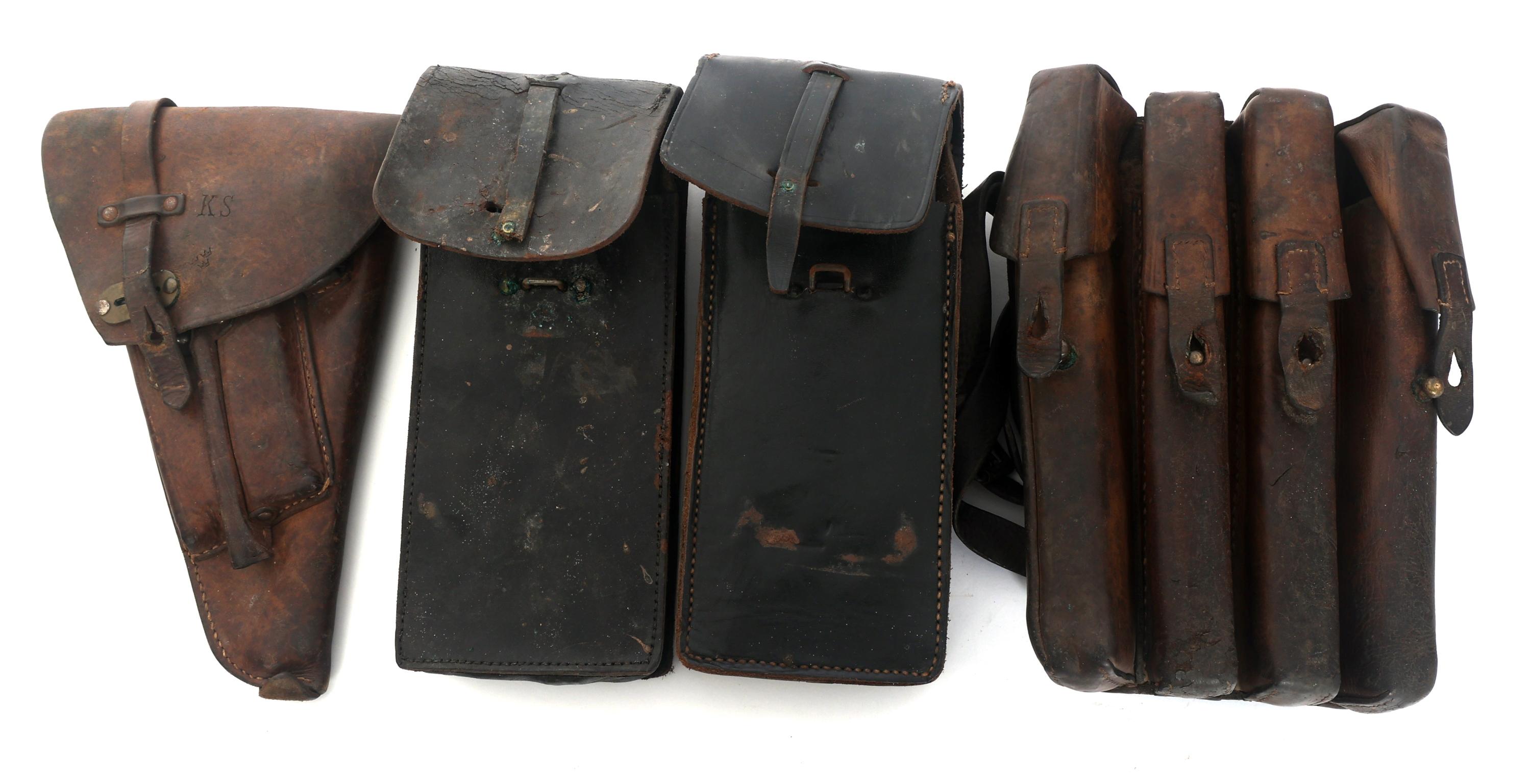 STEN MACHINE GUN MAGAZINES POUCHES HOLSTER