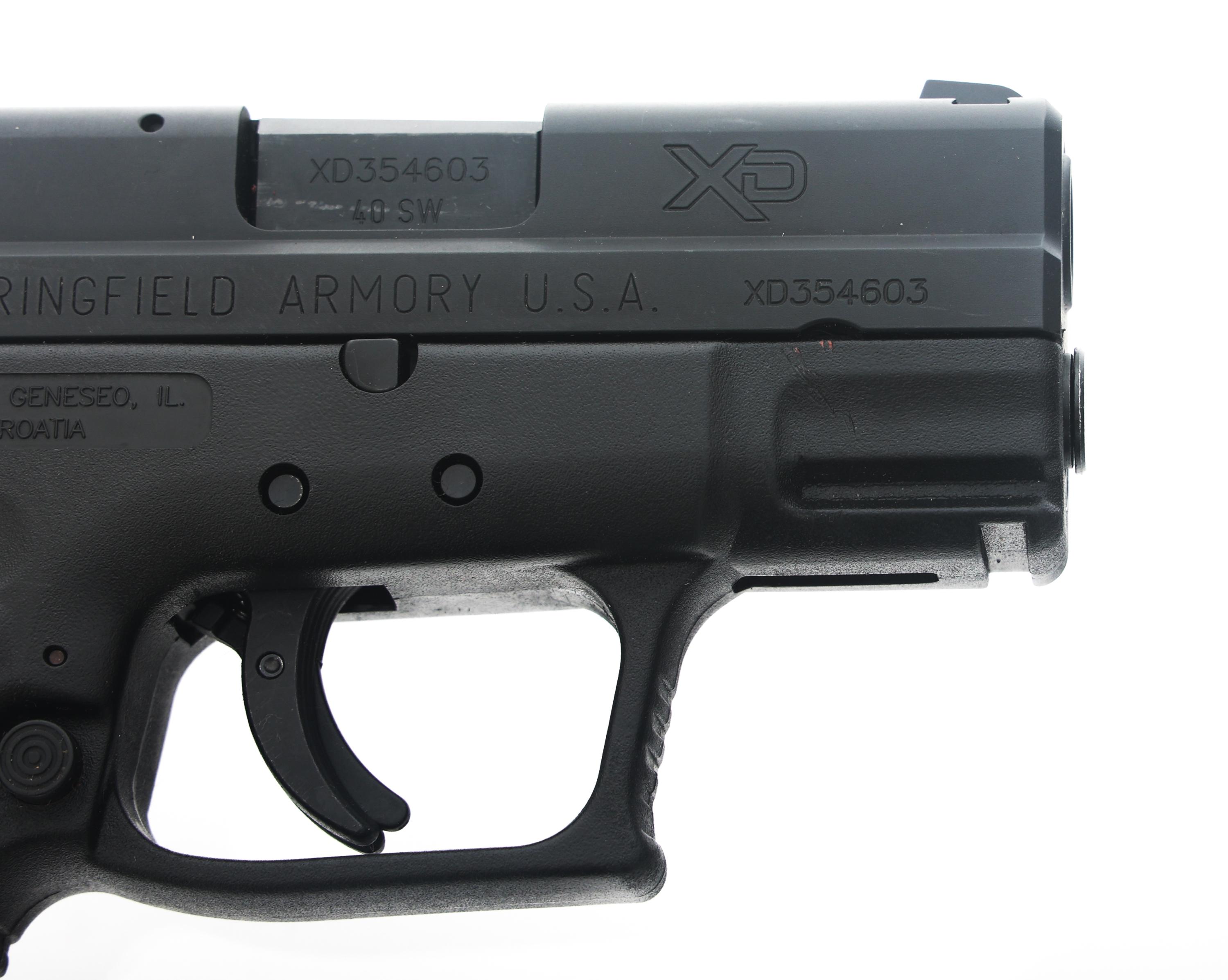 SPRINGFIELD MODEL XD-40 .40 S&W CALIBER PISTOL