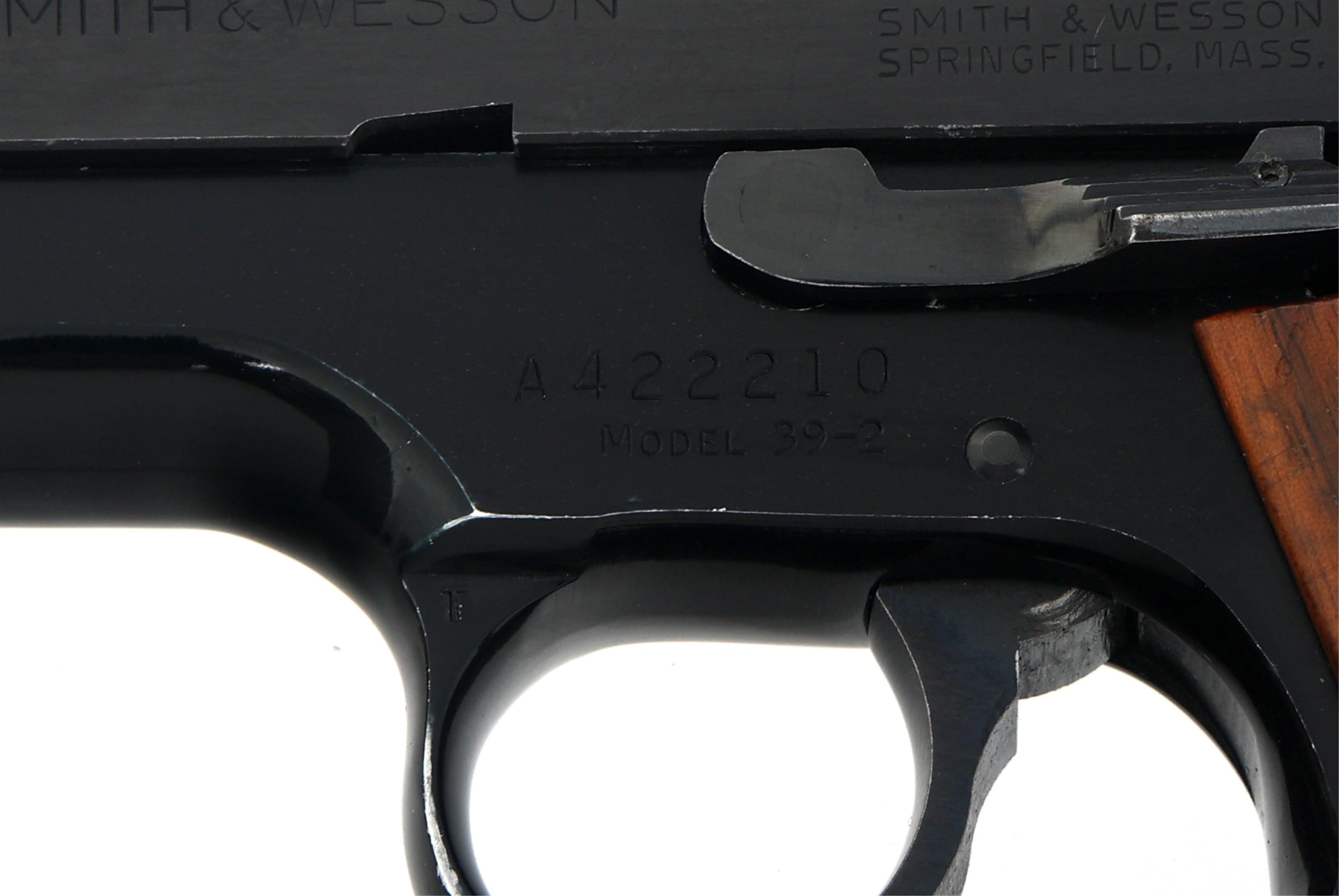 SMITH & WESSON MODEL 39-2 9x19mm CALIBER PISTOL