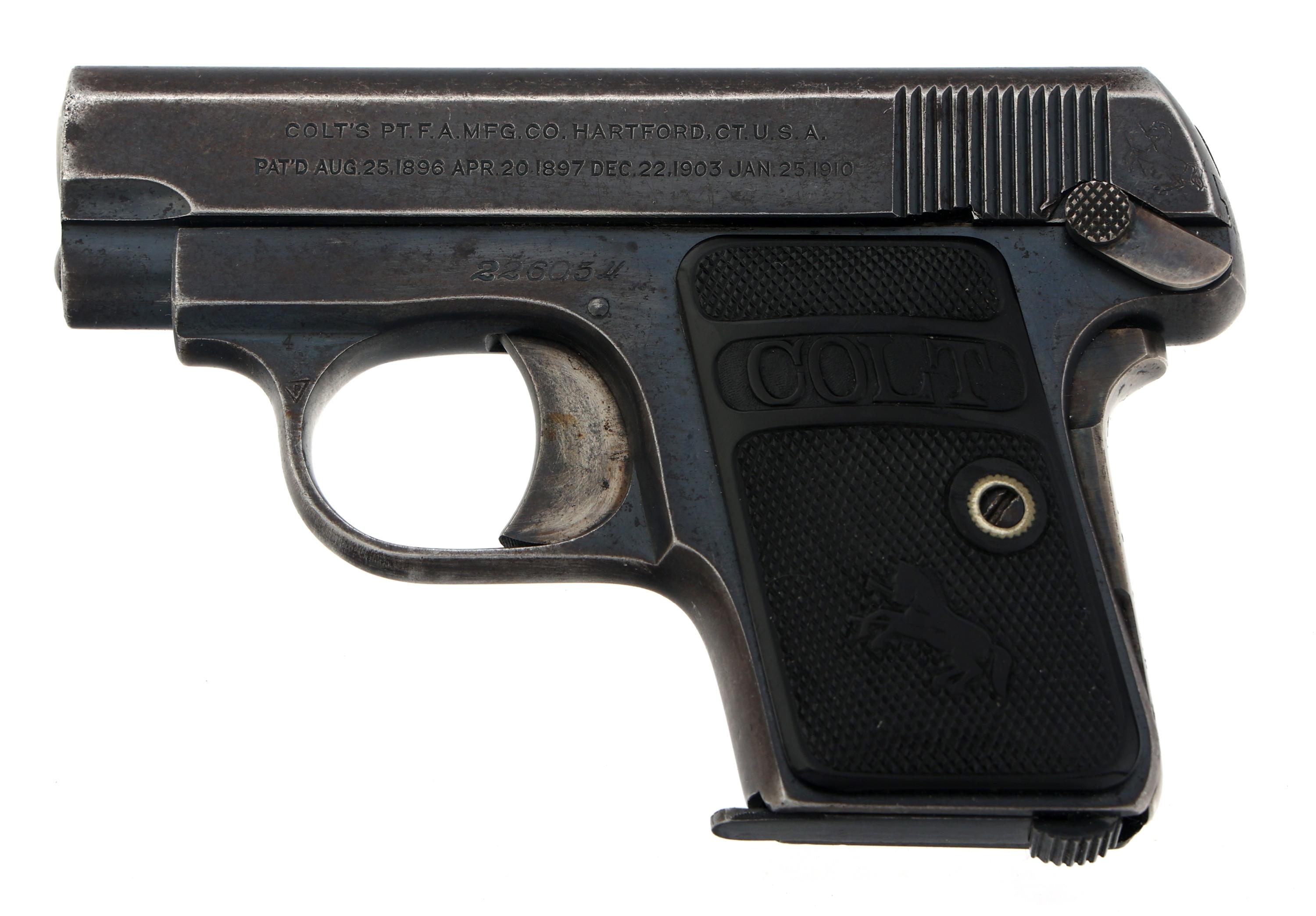 1919 COLT MODEL 1908 HAMMERLESS .25 CAL PISTOL