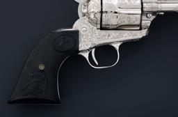 LOMBARDY ENGRAVED COLT SINGLE ACTION ARMY REVOLVER