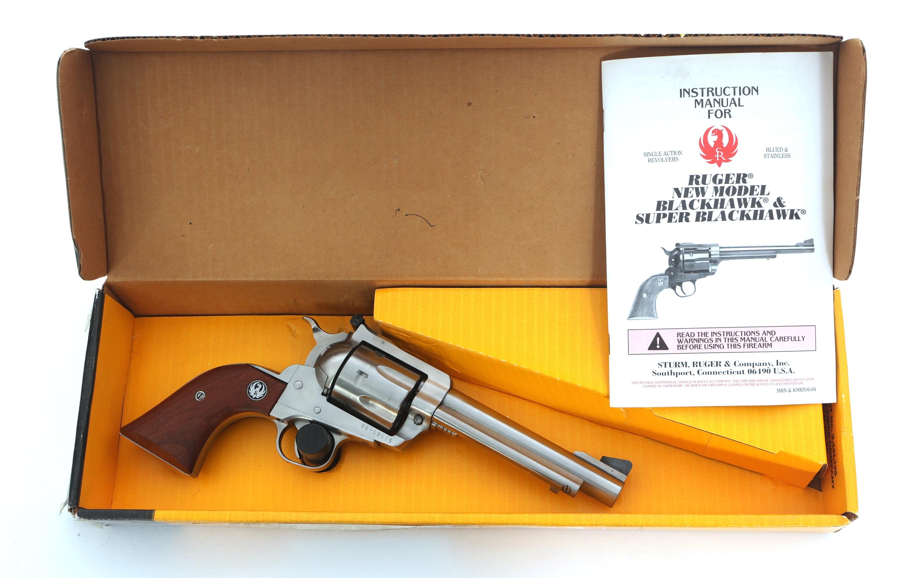 RUGER NEW MODEL SUPER BLACKHAWK .44 SA REVOLVER