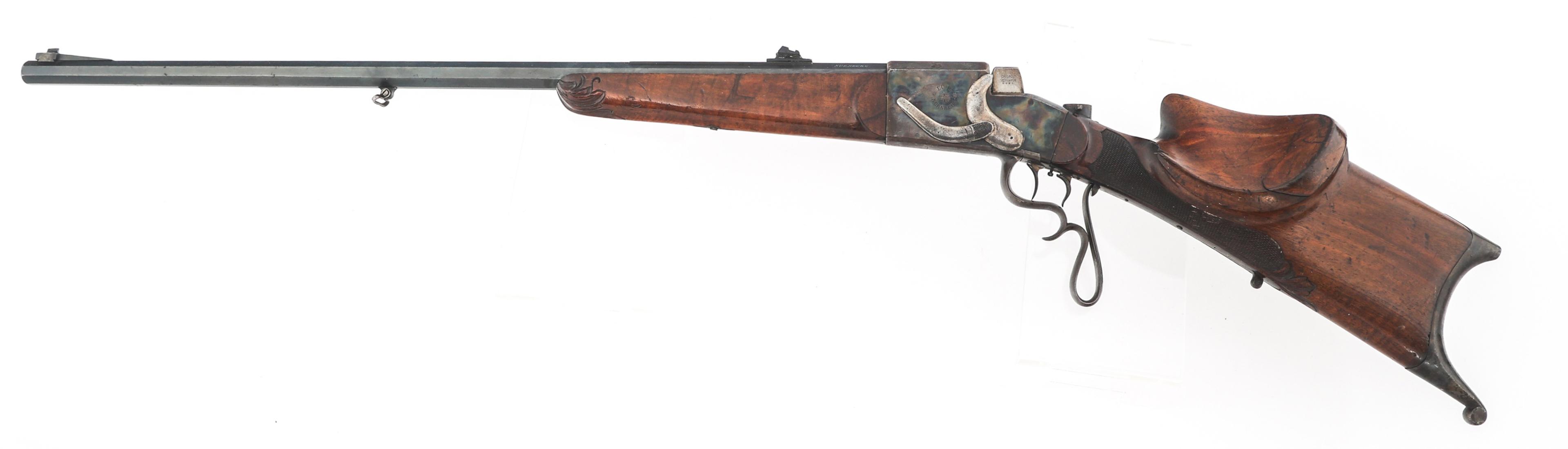 HANS LECHNER 7.8mm CALIBER SCHUETZEN RIFLE