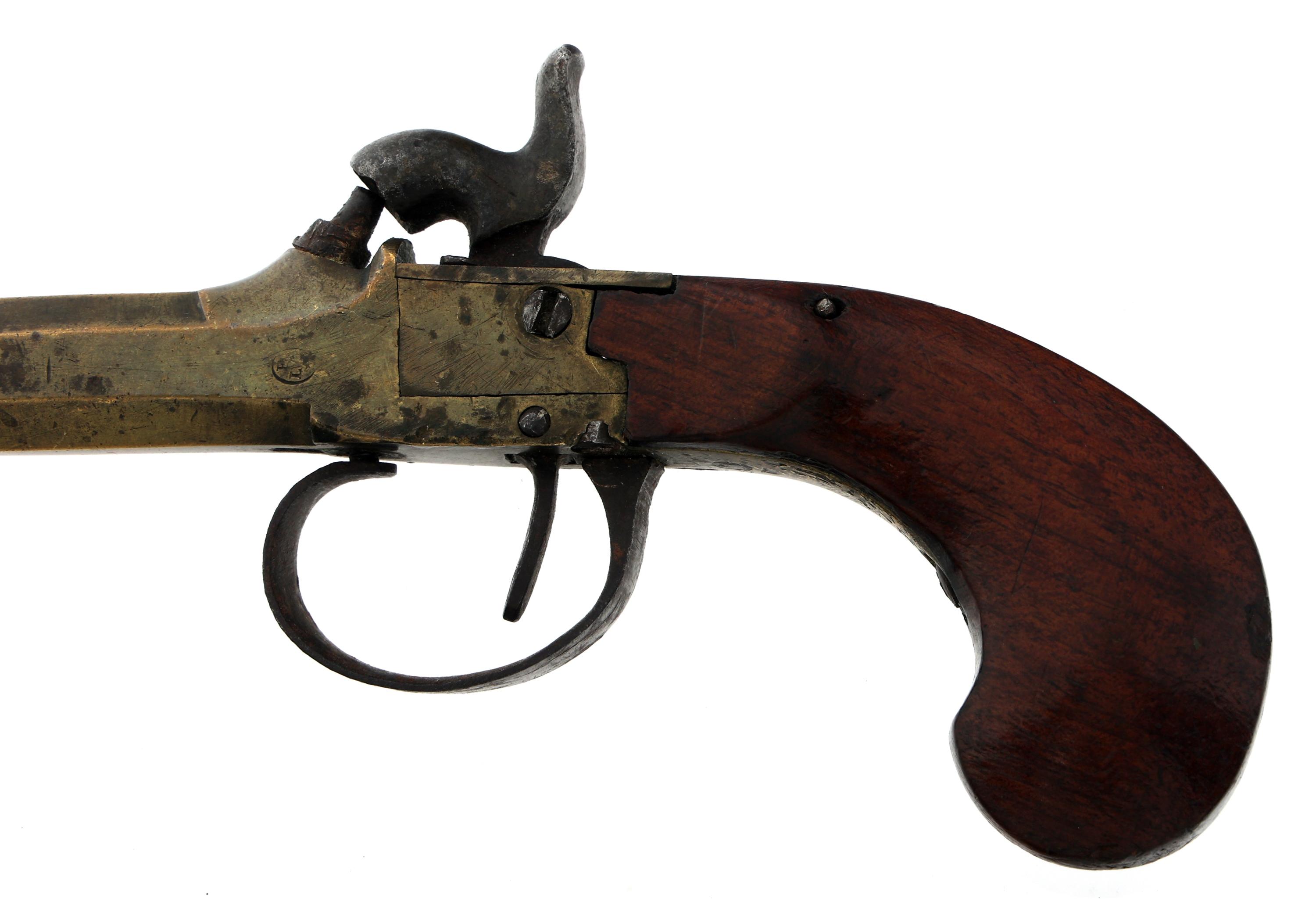 BELGIAN SINGLE SHOT .44 CALIBER PERCUSSION PISTOL