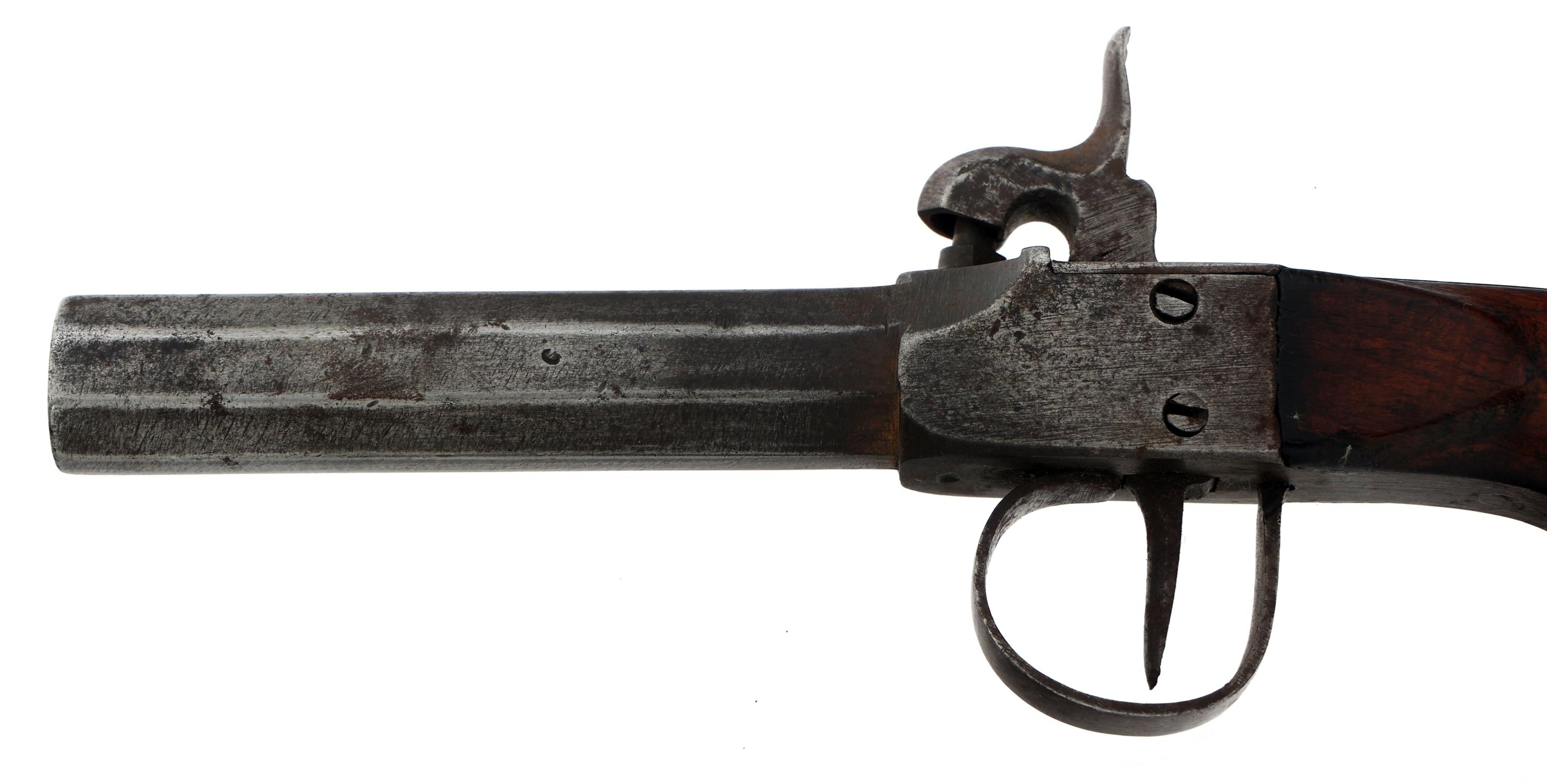 BELGIAN SINGLE SHOT .44 CALIBER PERCUSSION PISTOL