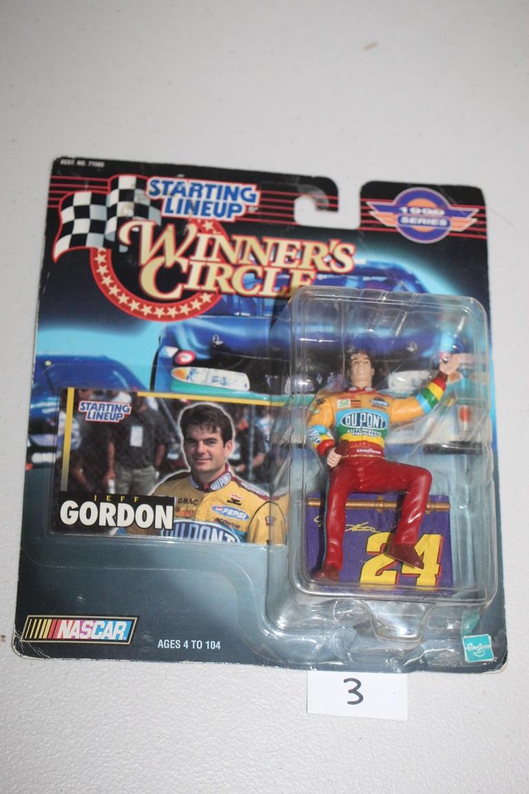 Jeff Gordon Action Figure, NIP, Starting Lineup, Winner's Circle, 1999 Series, Hasbro, Nascar, 4"