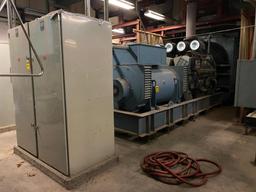 1990 LeRoy Somer 1875 KVA Generator, Type PA100G115-70-P4, w/ Mitsubishi 16-Cylinder Diesel, Model