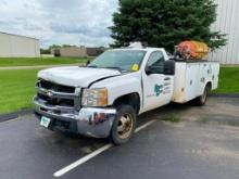 2010 Chevrolet 3500 1-Ton Service Truck, Duramax Diesel Engine, Allison Transmission, VIN