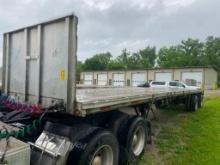 1984 Raven 45' Aluminum Flatbed Trailer, VIN 1RIF04426EE840676, Princeton Mount, Trailer 8 (Located