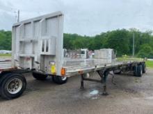 1988 Raven 45' Aluminum Flatbed Trailer, VIN 1RIF04528JE880475, Trailer 5 (Located at 2520 Ross