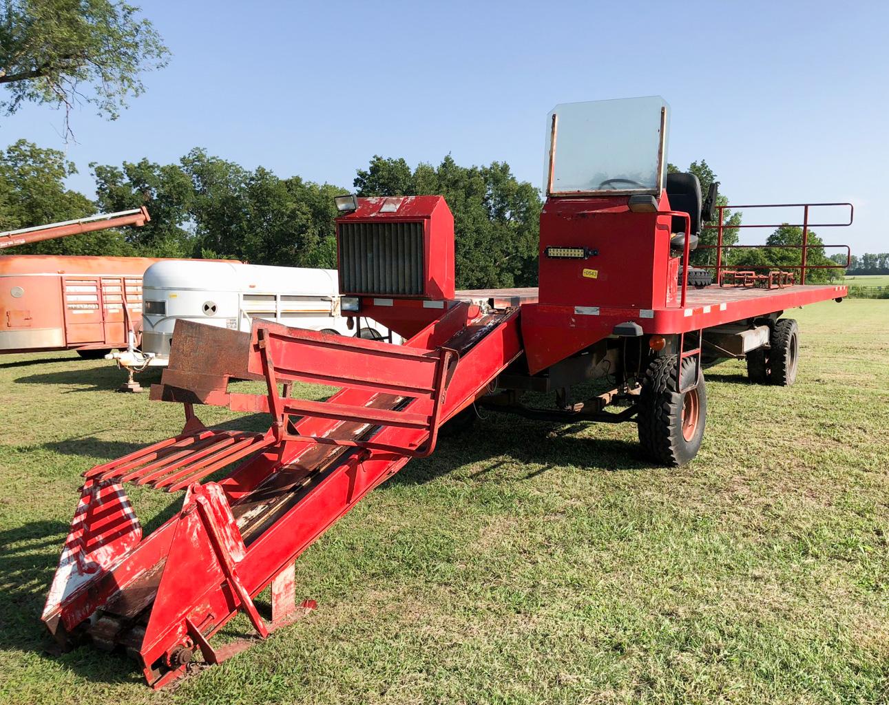 Dew Eze Hay Monster square bale hay wagon