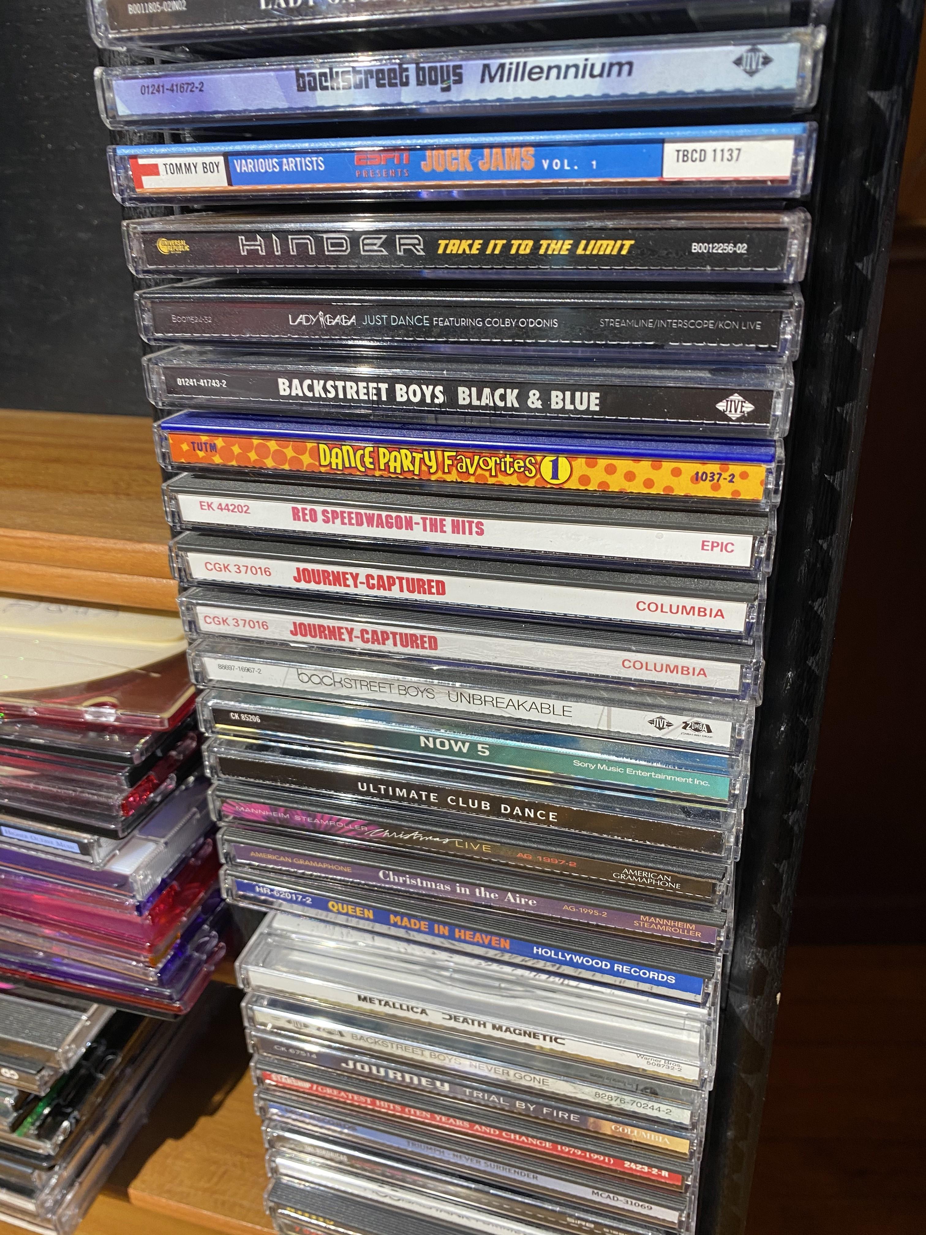 CD Rack with Contents