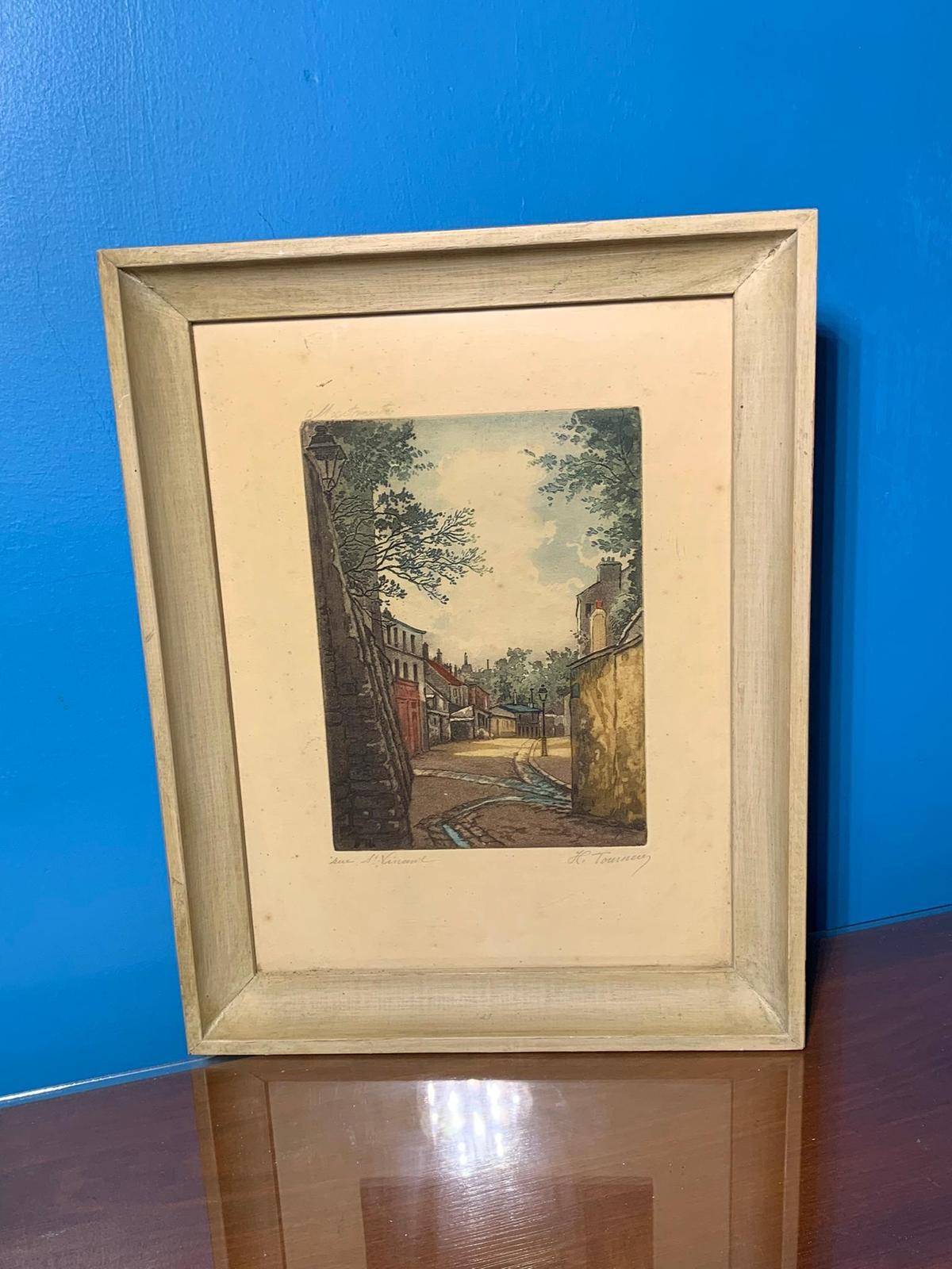 Antique Signed Souvenir Print