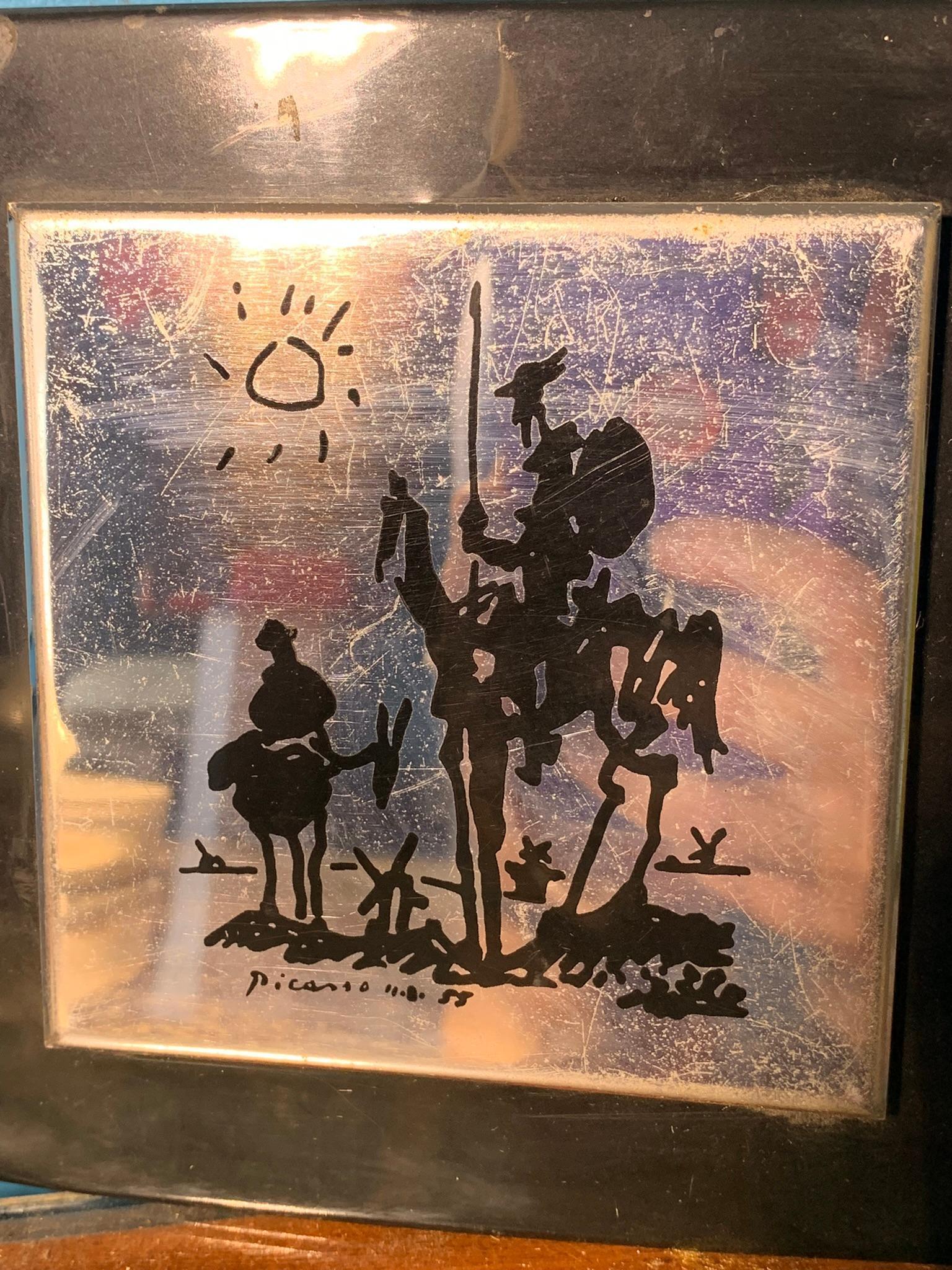 Pablo Picasso Don Quixote Tin Wall Plaque