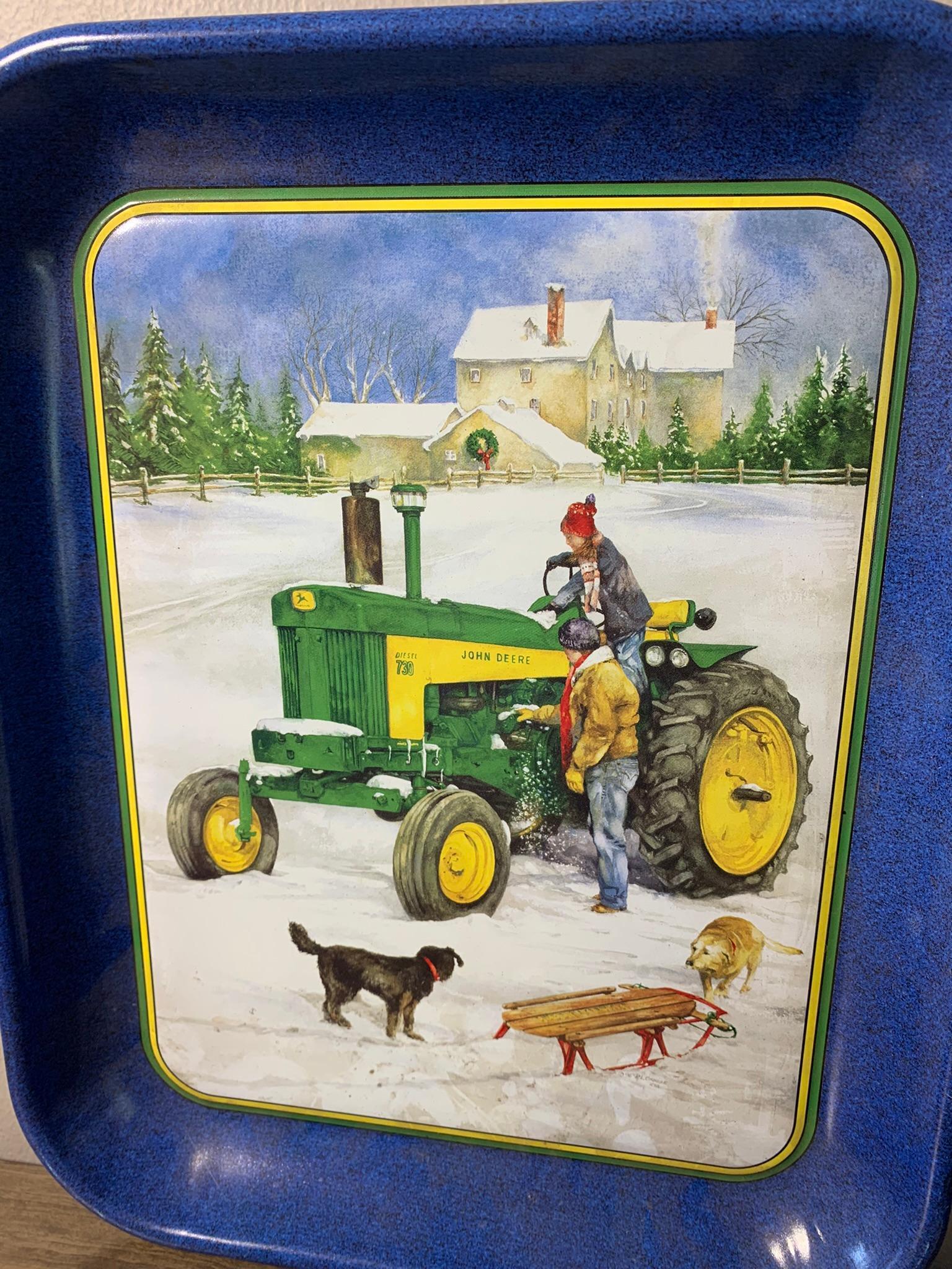 John Deere Signs, Lights, Match Holder, Tin & Thermometer