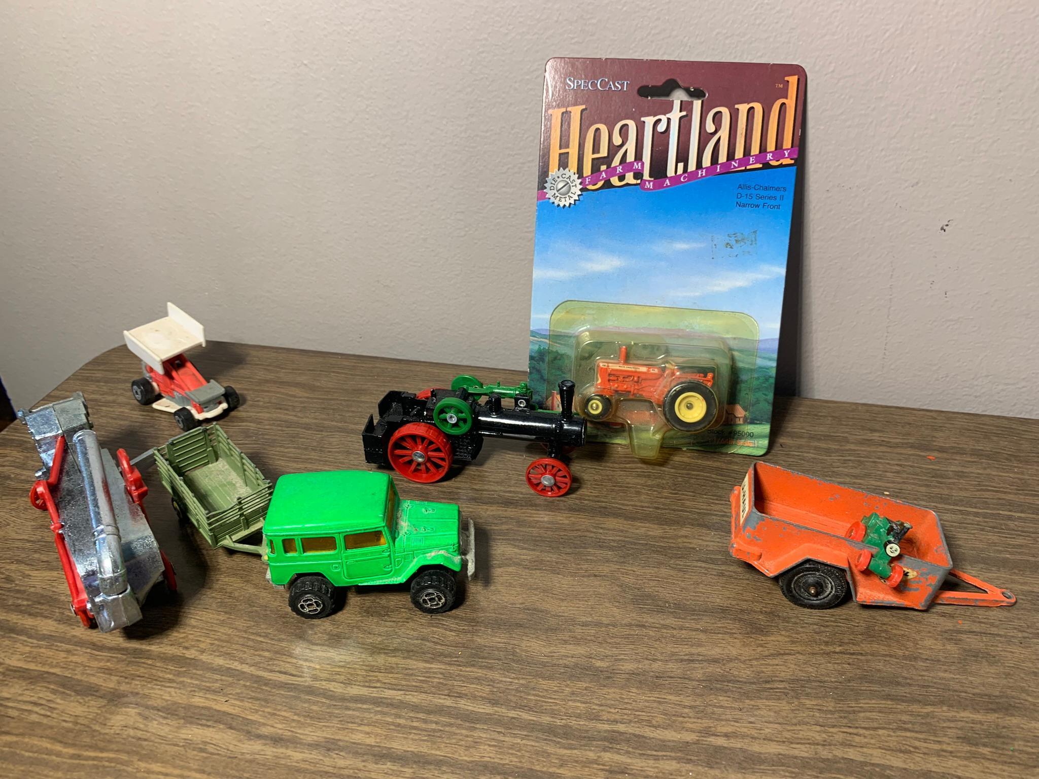 Diecast & Plastic Tractors, Implements and Cars - Some by Ertl