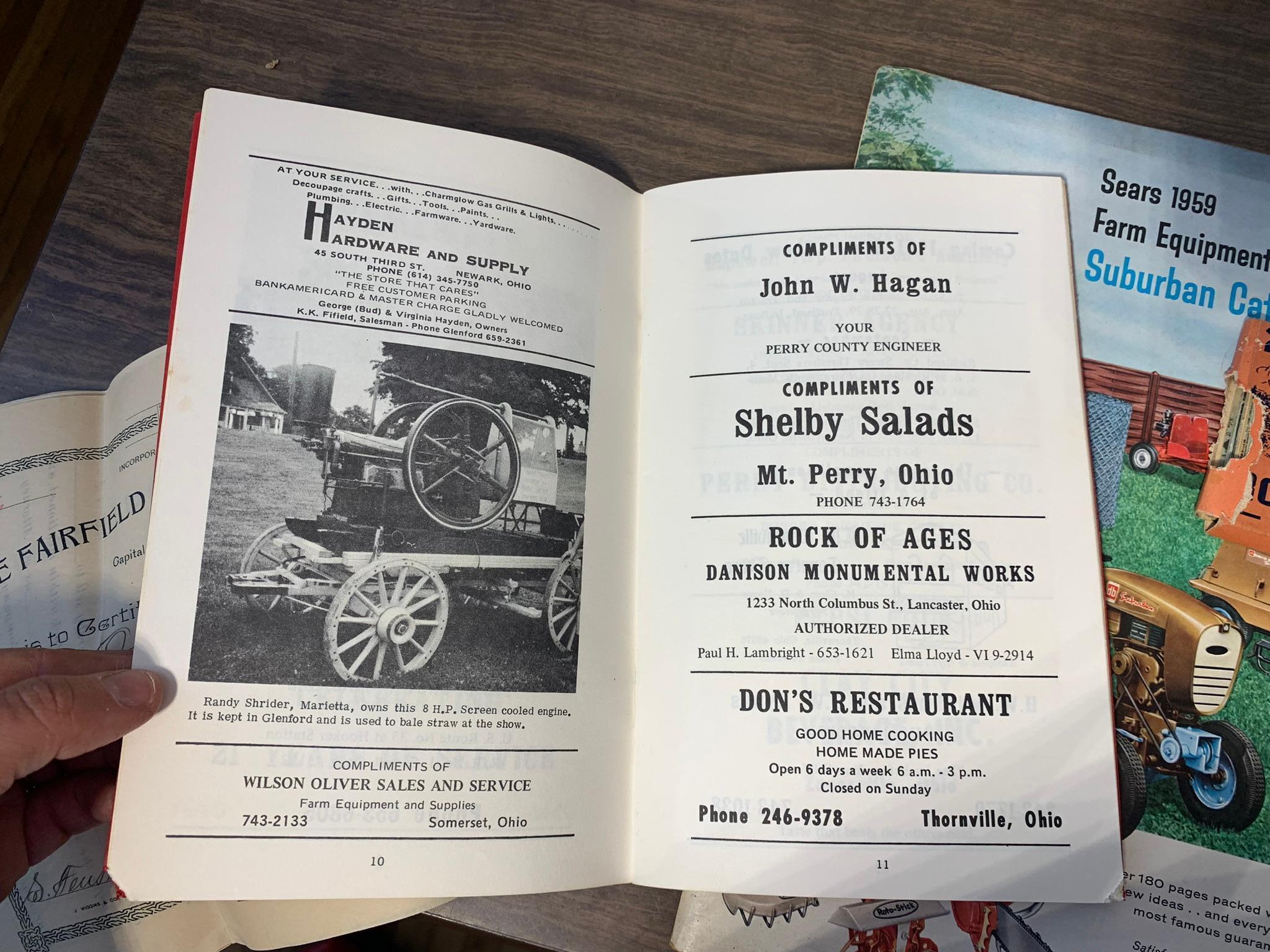 Vintage Photos Berne Union, Tractor Manuals, Brochures, & Other Early Farm Related Ephemera